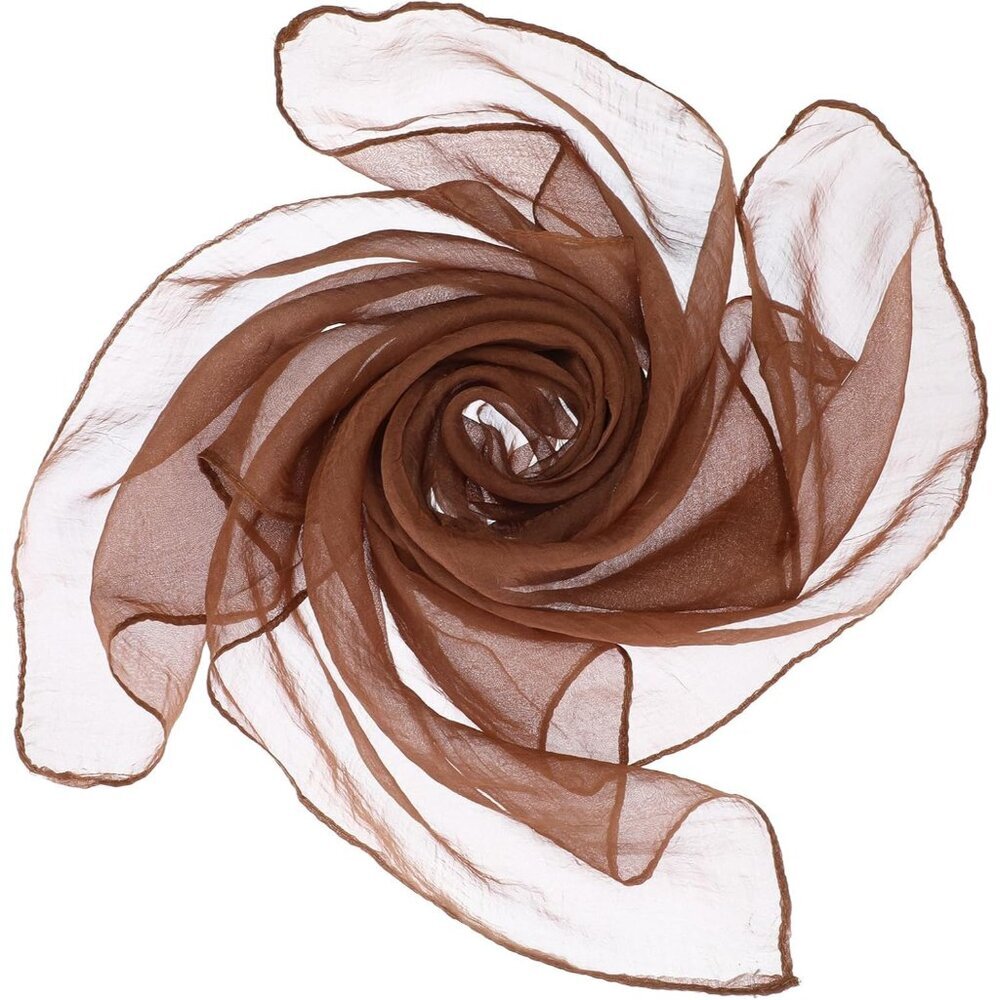 Chiffon Scarf Women Square Handkerchief Lightweight Satin Ribbon Scarf Retro Nec